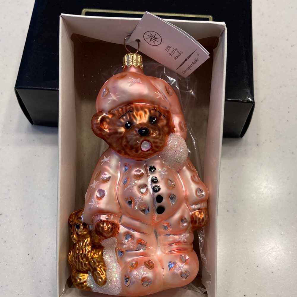 - Vintage Christopher Radko Ornaments - Bearly Awake